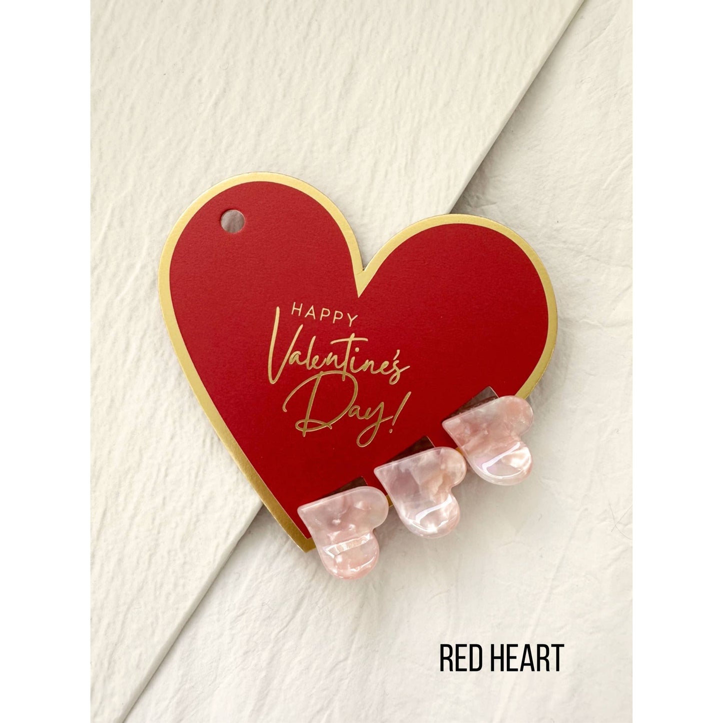 Mini Heart Clips Heart Board Set - DOLCE Valentine: PINK HEART / ONE SIZE