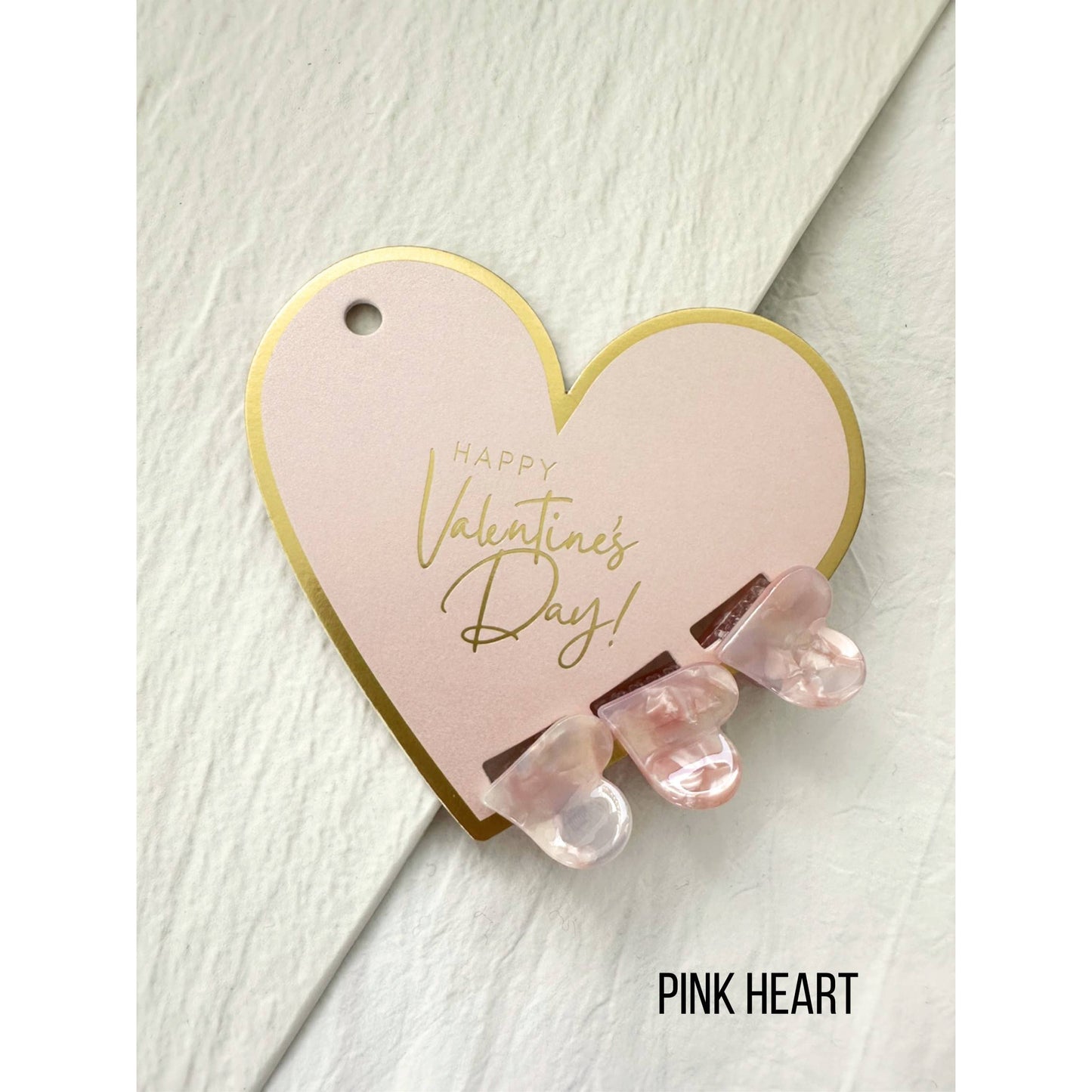 Mini Heart Clips Heart Board Set - DOLCE Valentine: PINK HEART / ONE SIZE