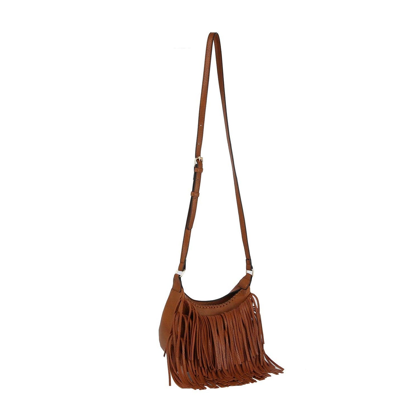 Calin Fringed Crossbody: Stone