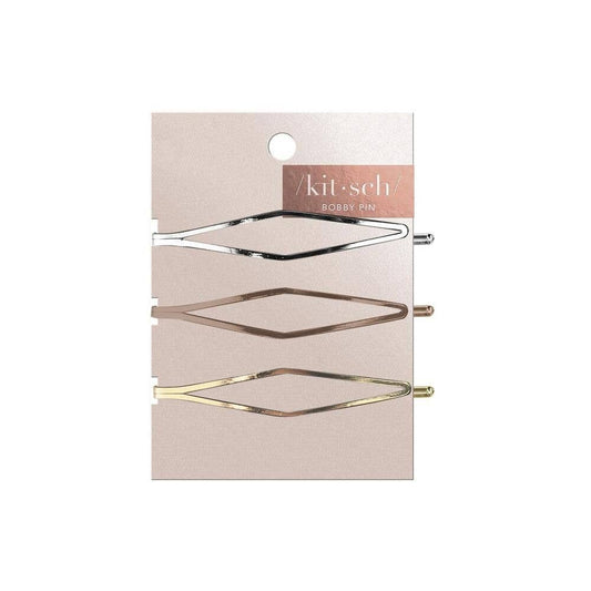 Long Diamond Metal Bobby Pins